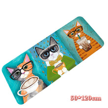 Load image into Gallery viewer, Cat Cute Tailing up Floor Mat Long Flannel Living Room Bedroom Kitchen Long Rug
