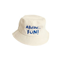 Load image into Gallery viewer, Casual Children's Bucket Hats Letter Decor Cotton Panama Cap Girls Boys Outdoor Beach Sun Hat  Camping Fishing Cap
