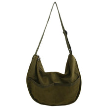 Load image into Gallery viewer, Fashion Women Corduroy Roomy Bag Retro Oversized Shoulder Crossbody Bag for Girls
