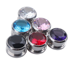 Load image into Gallery viewer, New Stainless Steel Gem Pulley Ear Stud Piercing Jewelry
