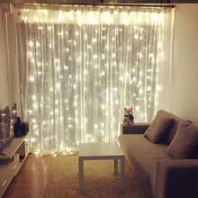 Load image into Gallery viewer, Curtain Fairy Lights String Light 8 Modes with Remote Control Christmas Party Wedding Light Decoration Lights USB Powered(3x1M/3x2M/3x3M))
