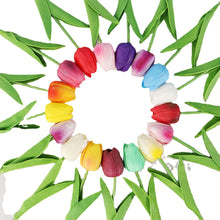 Load image into Gallery viewer, 10Pcs Tulip Artificial Flower White PU Real Touch for Home Decoration Fake Tulips Latex Flowers Bouquet Wedding Garden Decor
