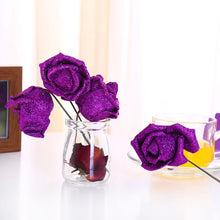 Load image into Gallery viewer, 50pcs Gold Powder Flowers Rose Perianth Simulation Gold Powder Blue Enchantress Roses
