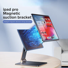 Load image into Gallery viewer, IPad Tablets Magnetic Aluminium Stand Desktop Stand 360 Degrees Rotate and Adjustable Angle fo Tablets/Pads
