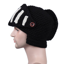 Load image into Gallery viewer, AliExpress Roman Knight Knitted Hat Winter Gladiator Mask Cap Handmade Knitted Men's Hat
