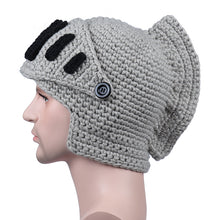 Load image into Gallery viewer, AliExpress Roman Knight Knitted Hat Winter Gladiator Mask Cap Handmade Knitted Men's Hat
