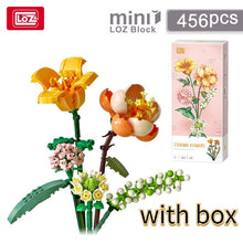 Load image into Gallery viewer, 456Pcs LOZ MINI Blocks Loques 3styles ETERNAL FLOWERS Rose Lavender Diy Toys Put In Bottel Home Exhibition Funny Creative Gift
