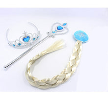 Load image into Gallery viewer, Aisha Three-Piece Frozen Elsa Aisha Children's Big Braid Wig
