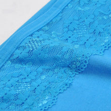Load image into Gallery viewer, 6 Pcs Plus Size Mid Waist Briefs Sexy Lace Panties Cotton Woman Underwear Ladies Knickers Lingerie

