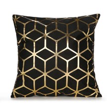 Load image into Gallery viewer, 45cm Stamping Gold Pillowcase Retro European Style Sofa Cushion Cover Home Decorative Short Plush Pillow Cover Cushion Bed Car

