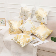 Load image into Gallery viewer, 45cm Stamping Gold Pillowcase Retro European Style Sofa Cushion Cover Home Decorative Short Plush Pillow Cover Cushion Bed Car
