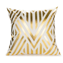 Load image into Gallery viewer, 45cm Stamping Gold Pillowcase Retro European Style Sofa Cushion Cover Home Decorative Short Plush Pillow Cover Cushion Bed Car
