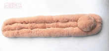 Load image into Gallery viewer, Real Rabbit Fur Scarf Women's Short Scarf Winter Warm Thickened Fur Three-Tube Big Fur Ball
