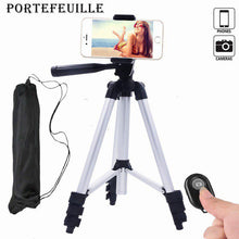 Load image into Gallery viewer, Aluminum Camera Cell Phone Tripod for iPhone 6 7 8  Stand Portable Tripod Mobile Phone Mount Adapter
