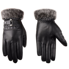Load image into Gallery viewer, Men's Autumn and Winter Touch Screen Gloves Driving Men's Gloves Thickened Fleece-Lined Warm Cycling Outdoor Cotton Gloves

