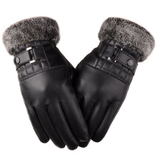 Load image into Gallery viewer, Men's Autumn and Winter Touch Screen Gloves Driving Men's Gloves Thickened Fleece-Lined Warm Cycling Outdoor Cotton Gloves
