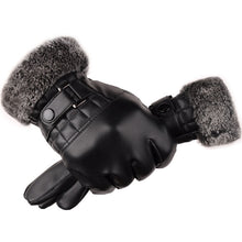 Load image into Gallery viewer, Men's Autumn and Winter Touch Screen Gloves Driving Men's Gloves Thickened Fleece-Lined Warm Cycling Outdoor Cotton Gloves

