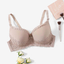 Load image into Gallery viewer, Solid Color Women Large Size Bra 38D 40D 42D 44D 46D 48D Femme Plus Size Lingerie Underwire Mold Cup Bra
