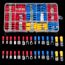 Load image into Gallery viewer, 480/300/280Pcs Assorted Spade Terminals Insulated Cable Connector Electrical Wire Crimp Butt Ring Fork Set Ring Lugs Rolled Kit
