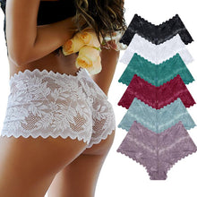 Load image into Gallery viewer, Women Floral Lace Panties High Waist Briefs Sexy Lingerie Pantys S-XL Underpants Female Underwear Intimates
