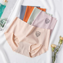 Load image into Gallery viewer, 4Pcs Silk Panties Low-Rise Briefs Women's Underwear Cotton Crotch Sexy Transparent Lingerie
