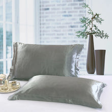 Load image into Gallery viewer, 48x74cm Pillowcase Artificial Silk Pillow Cover Solid Color Smooth Satin Pillows Covers for Bedding Sleeping Pillowcases 1/2 pcs
