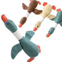 Load image into Gallery viewer, Sounding Denim Linen Goose 31cm Artificial Dog Dog Toy Big Yan Nanfei Pet Toy
