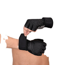Load image into Gallery viewer, Fitness Gloves Half Finger Dumbbell Weightlifting Yoga Non-Slip Lengthened Wrist Gloves
