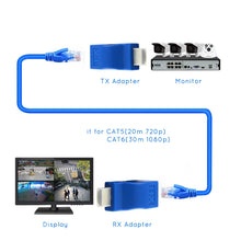Load image into Gallery viewer, 4k*2k Signal Adapter Rj45 HDMI-compatible Extender Extension Up To 30m In Length Over Cat5e/6 Utp Lan Lan Network Port 2.5 Gbps
