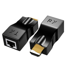 Load image into Gallery viewer, 4K HDMI-compatible Extender Extension up to 30m Over CAT5e / 6 UTP LAN Ethernet Cable RJ45 Ports LAN Network
