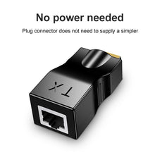 Load image into Gallery viewer, 4K HDMI-compatible Extender Extension up to 30m Over CAT5e / 6 UTP LAN Ethernet Cable RJ45 Ports LAN Network
