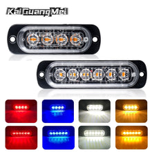 Load image into Gallery viewer, 4LED Car Strobe Warning Light Grill Flashing Breakdown Emergency Light Car Truck Trailer Beacon Lamp LED Side Light For Cars 12V
