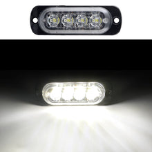 Load image into Gallery viewer, 4LED Car Strobe Warning Light Grill Flashing Breakdown Emergency Light Car Truck Trailer Beacon Lamp LED Side Light For Cars 12V
