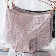 Load image into Gallery viewer, Ladies Sexy Mesh Panties High-waist Seamless Lace Underwear Briefs Transparent Silk Women Cotton Health Knickers Lingerie XXXL
