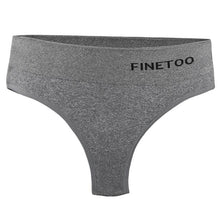 Load image into Gallery viewer, High Waist Seamless Thongs Women Soft T-back Panties M-2XL G-string Underwear Ladies Letter Bikini Underpants Female Lingerie
