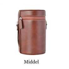 Load image into Gallery viewer, Lens Bag Retro Hard PU Leather Lens Case for Canon Nikon Sony Pentax Fujifilm Tamron Sigma Pouch Protector Universal
