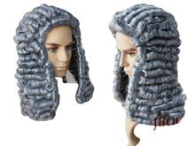 Load image into Gallery viewer, Cosplay Men and Women Judge Special Wig  Curly Wig Gray Wig without Bangs Wig
