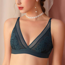 Load image into Gallery viewer, Sexy Wireless Bras for Women Ultra Thin Lace Bralette Deep V Plunge Bra
