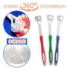Load image into Gallery viewer, Mother_Care Special Needs 3 Sided Toothbrush 360 Surround Toothbrush Complete Coverage Adult
