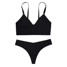 Load image into Gallery viewer, ECMLN M-XL BC Fashion Women Bra Set Panties Sexy Ice Silk Bralette Seamless Fitness Sleep Crop Tops Comfortable Underwear
