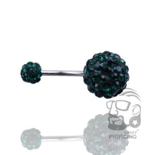 Load image into Gallery viewer, Belly Button Ring Sexy Shiny Navel Belly Button Ring Barbell Rhinestone Body Piercing Jewelry
