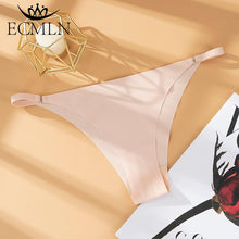 Load image into Gallery viewer, Ultra Thin Panties Sexy Seamless Low Waist Briefs Ice Silk Cotton Crotch Underwear
