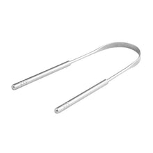 Load image into Gallery viewer, Stainless Steel Tongue Scraper Cleaner Fresh Breath Cleaning Coated TongueToothbrush Dental Oral
