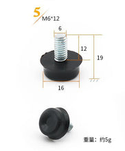 Load image into Gallery viewer, 10pcs! Height Adjustable Leveling Chair Leg Feet Furniture Mat Screw-in Base Sofa Bed Cabinet Table Floor Protector M10 M8 M6
