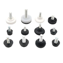 Load image into Gallery viewer, 10pcs! Height Adjustable Leveling Chair Leg Feet Furniture Mat Screw-in Base Sofa Bed Cabinet Table Floor Protector M10 M8 M6
