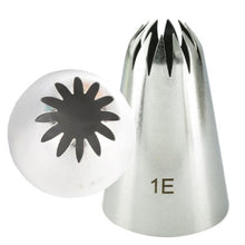 Load image into Gallery viewer, 4pcs Large Icing Piping Nozzles For Decorating Cake Baking Cookie Cupcake Piping Nozzle Stainless Steel Pastry Tips #1B#1C#1E#1G

