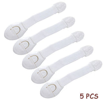Load image into Gallery viewer, 5/10 pieces / safety lock baby child safety care plastic lock with baby baby protection drawer door cabinet cupboard toilet

