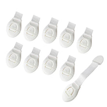 Load image into Gallery viewer, 5/10 pieces / safety lock baby child safety care plastic lock with baby baby protection drawer door cabinet cupboard toilet

