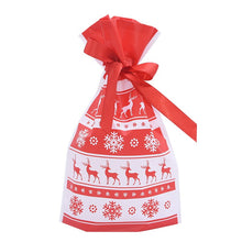 Load image into Gallery viewer, 5/10pcs Candy Cookies Gift Bags With Ribbon Snack Biscuit Baking Package Wedding Birthday Party Decoration Christmas Gift Bags
