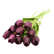 Load image into Gallery viewer, 5/10pcs Artificial Tulips Flowers Home Garden Decoration Real Touch Flower Bouquet Birthday Party Wedding Decoration Fake Flower
